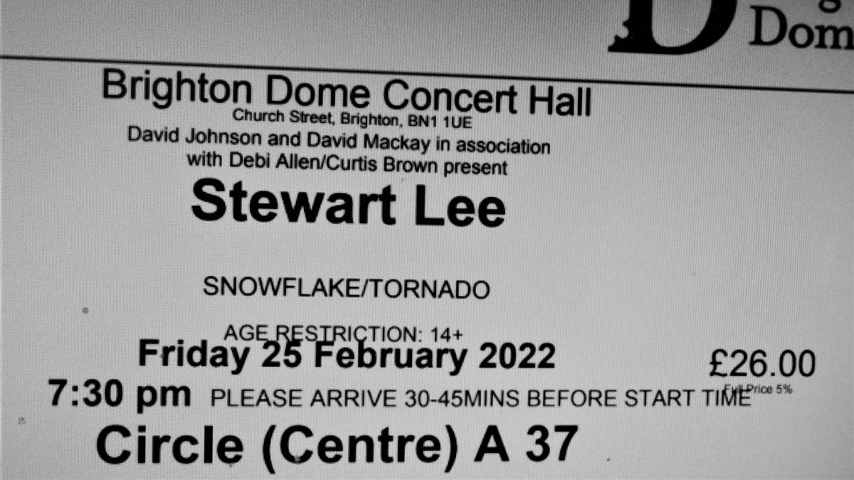 Stewart Lee Ticket